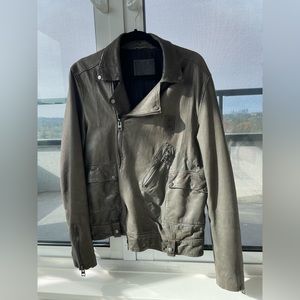 All Saints Men’s Leather Jacket M